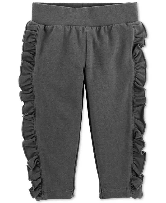 Carter s Baby Girls Side Ruffle Joggers Macy s