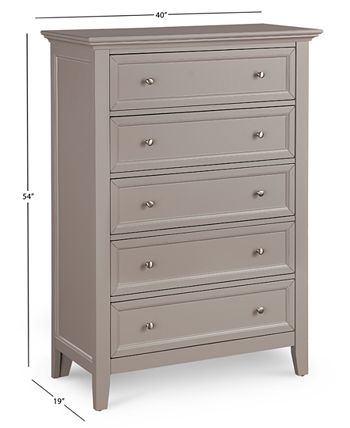 Furniture Sanibel 5 Drawer Chest, What Is The Difference Between A Tall Boy And Dresser