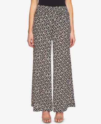 CeCe Printed Wide-Leg Pants - Macy's