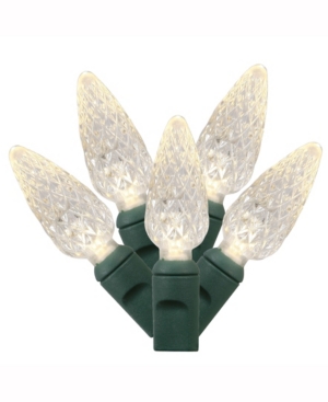 Vickerman 100 Warm White C6 Led Light on Green Wire 34' Christmas Light Strand