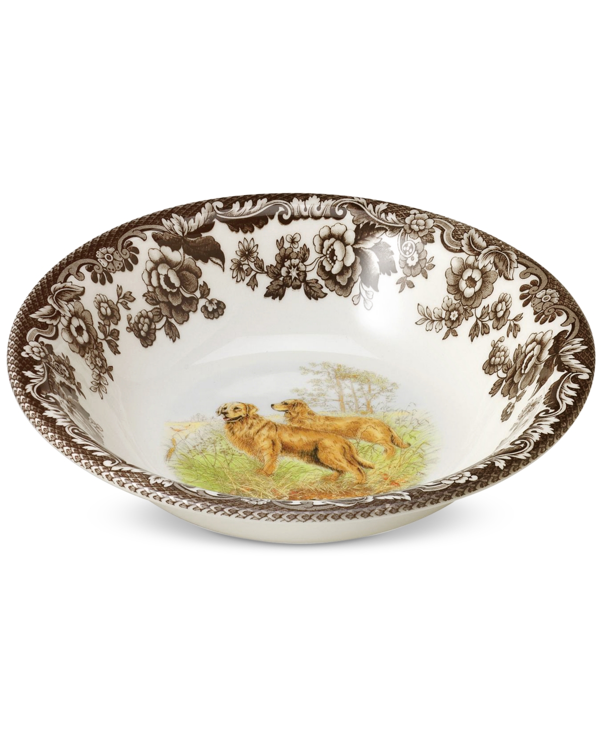 Woodland Golden Retriever Cereal Bowl - Brown