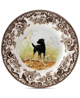Spode Woodland Black Lab Dinner Plate - Macy's