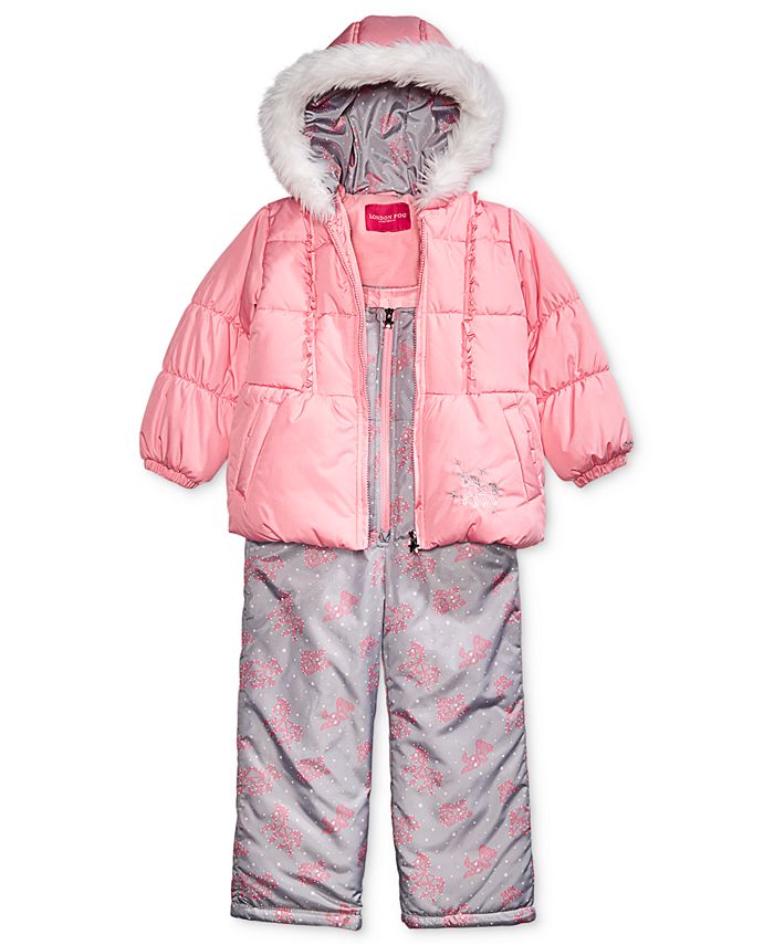 London fog baby girl on sale snowsuit