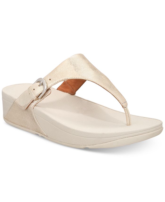 FitFlop Skinny Toe-Thong Wedge Sandals - Macy's