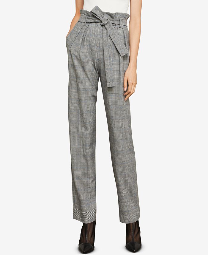 Paper bag plaid pants best sale