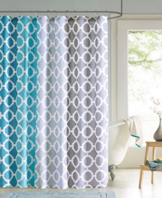 JLA Home - 90&deg; by Design Lab Dani 72" x 72" Printed Shower Curtain and Hook Set