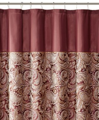 Aubrey Jacquard Beaded Shower Curtain, 72" x  72"