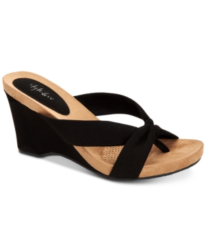 image of Style & Co Chickaa Wedge Sandals, Created for Macy-s Women-s Shoes