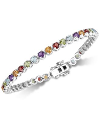 Amethyst Tennis Bracelet 4 ct tw in Sterling Silver Also in Garnet Blue Topaz Multi Gemstone - Multi 400$