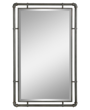 Morse Industrial Metal Wall Mirror - Grey