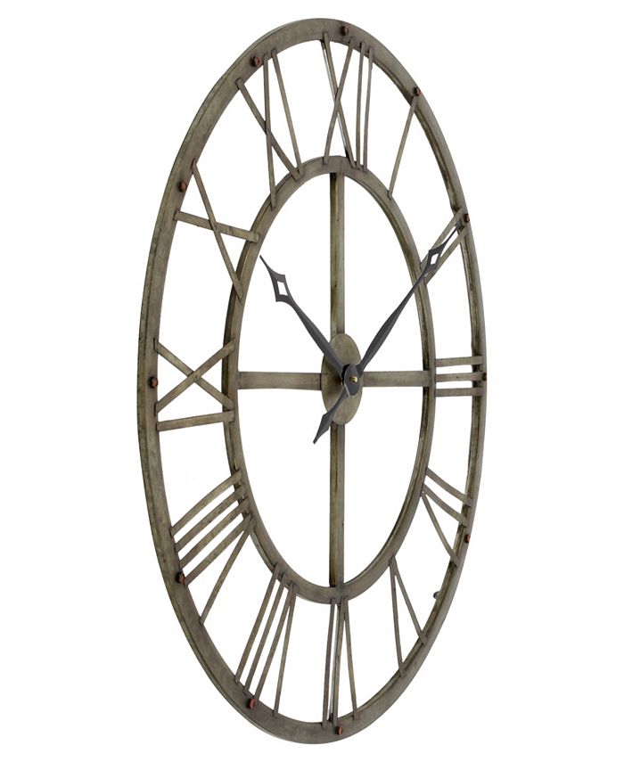 Aspire Home Accents Samson Metal Wall Clock Macy's