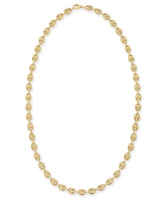 Macy's - Puff Mariner Link (6mm) 24" Chain Necklace in 14k Gold