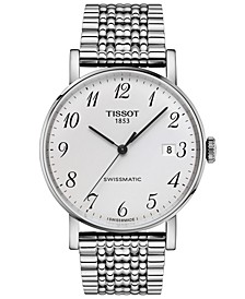 Men's Swiss Automatic T-Classic Everytime Swissmatic Gray Stainless Steel Bracelet Watch 40mm