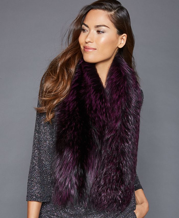 Macy s fur 2024 scarf