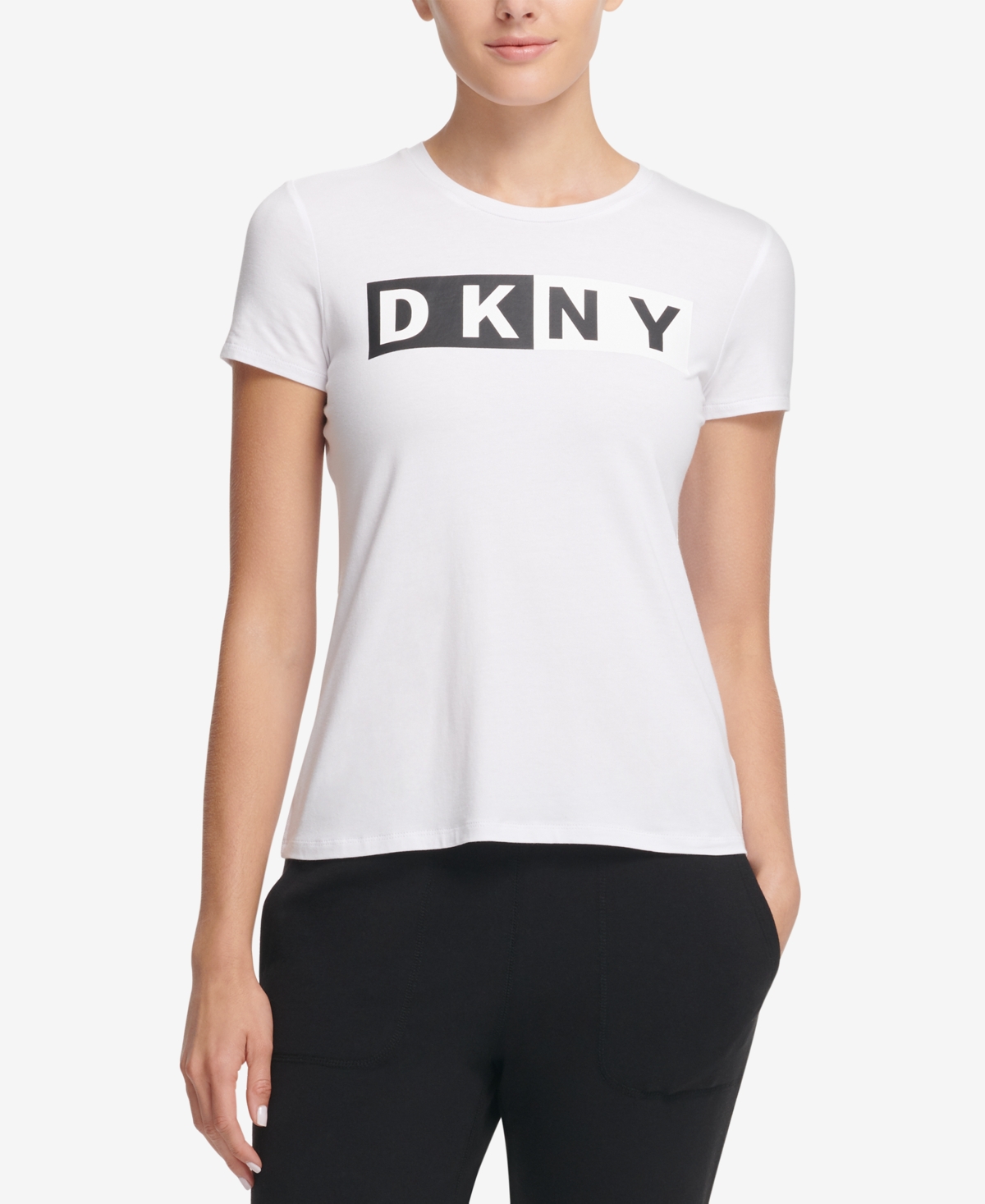Dkny Sport Women's Logo T-shirt In White