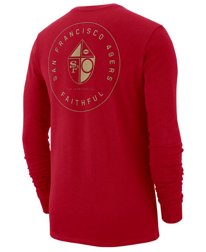 Nike Men's San Francisco 49ers Heavyweight Seal Long Sleeve T-Shirt ...