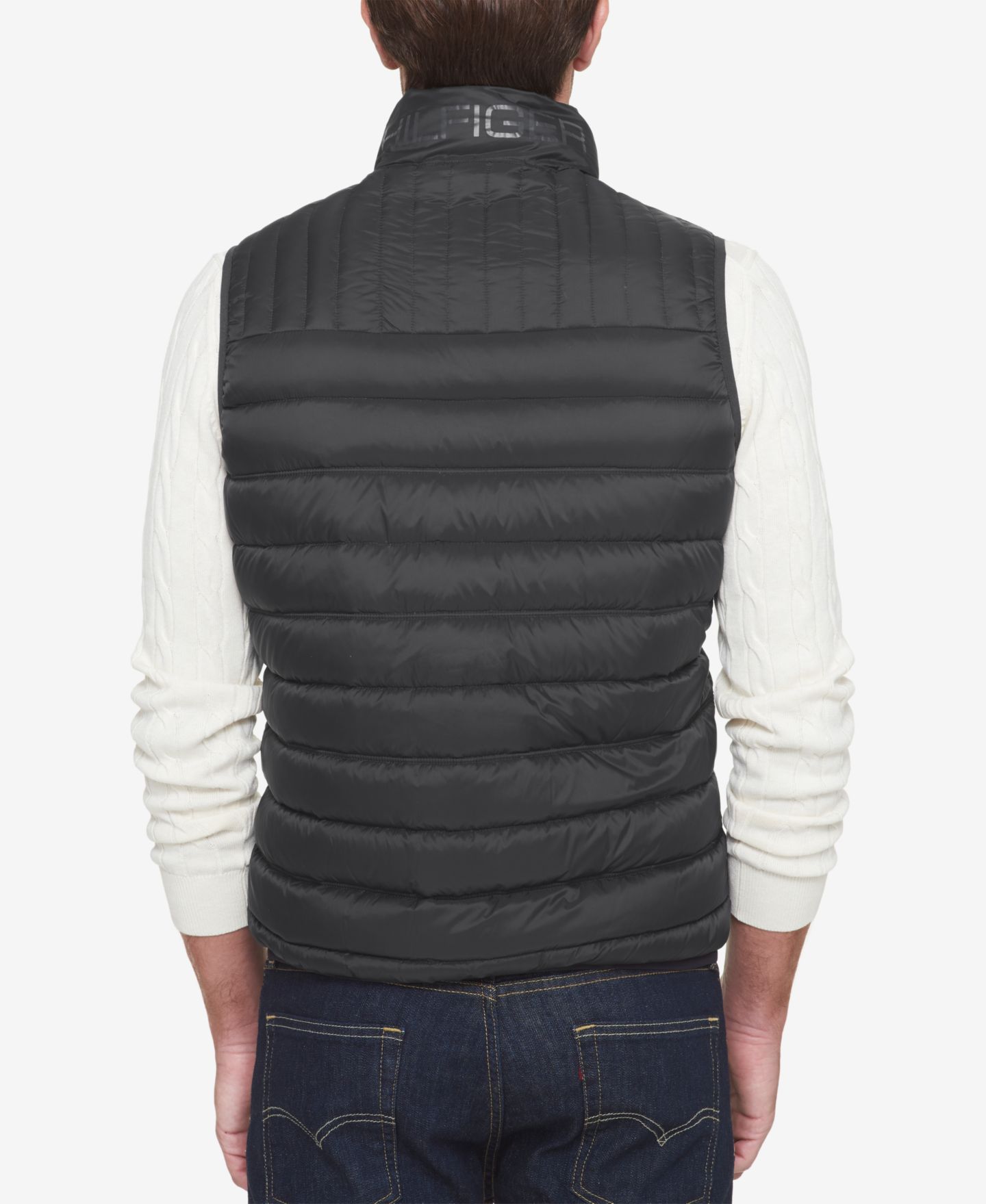 Мужской жилет Tommy Hilfiger Quilted Vest, цвет: Чёрный — фото 2