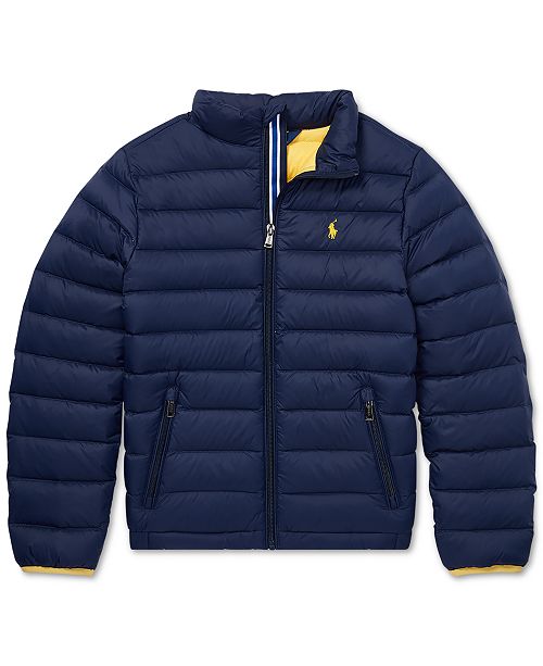 Polo Ralph Lauren Big Boys Quilted Down Jacket Reviews Coats