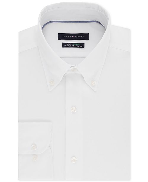 Tommy Hilfiger Men S Classic Regular Fit Th Flex Non Iron Supima