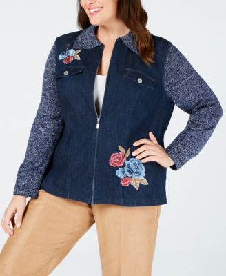 Alfred Dunner - Plus Size Embroidered Jacket