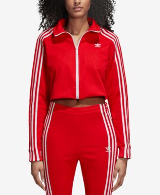 Cropped adidas track jacket hotsell