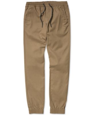 boys khaki jogger pants