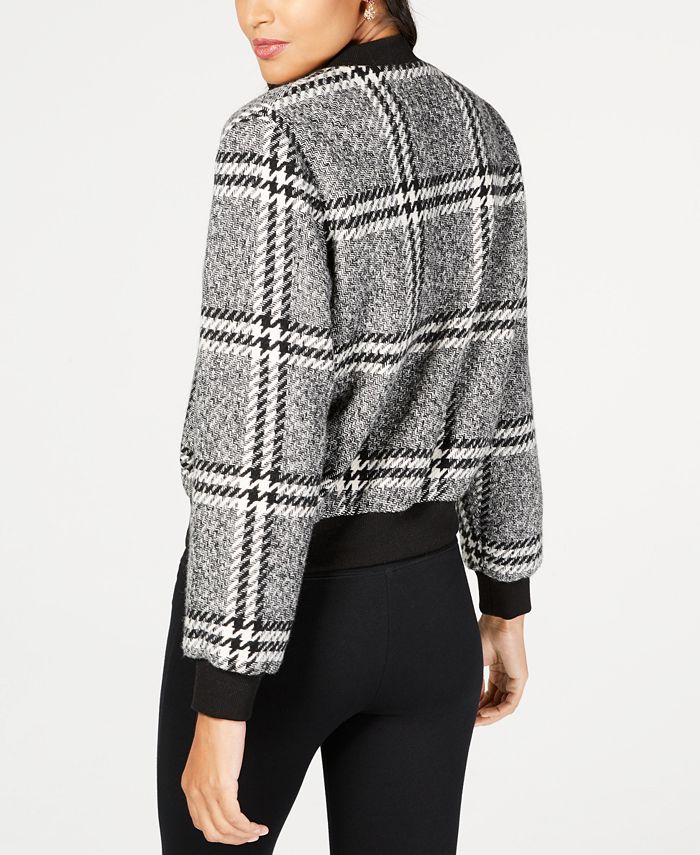 Rachel Zoe Cate Plaid Bomber Jacket Macy's
