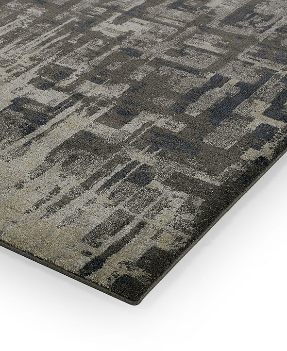 Macy's Fine Rug Gallery Mosaic Reece Pewter 3'3" x 5'1" Area Rug