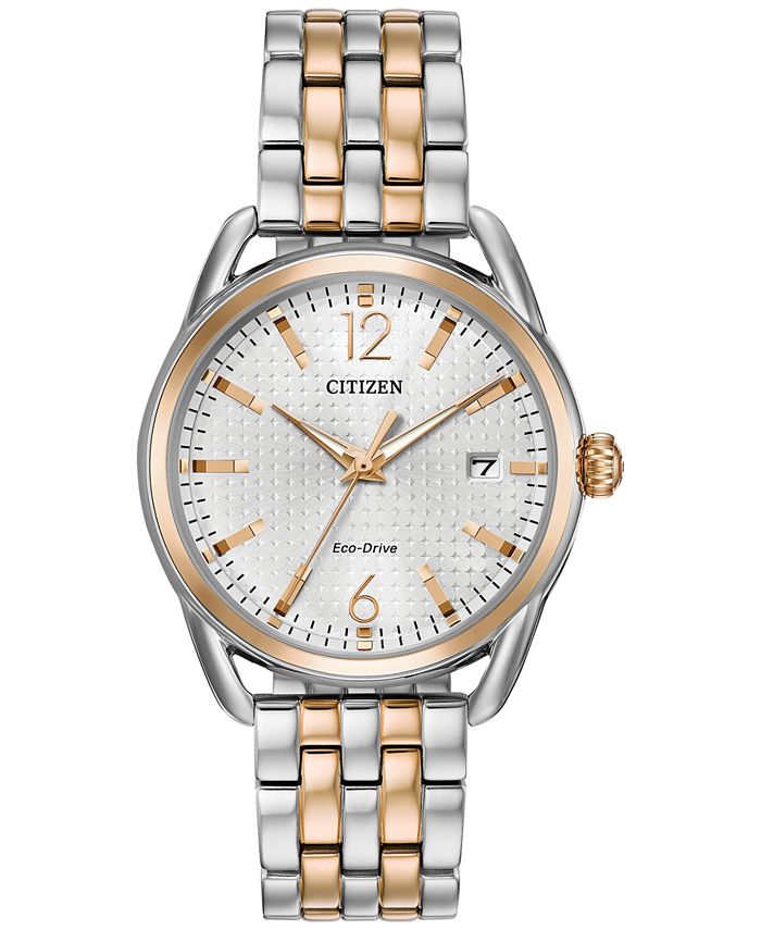 Citizen Drive from Citizen Eco-Drive Women's Two-Tone Stainless Steel  Bracelet Watch 36mm & Reviews - All Watches - Jewelry & Watches - Macy's