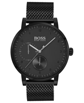 hugo boss watches stainless steel