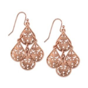 image of 2028 Pear Shaped Filigree Drop Earrings