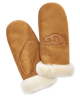 UGG® - Logo Shearling Mittens
