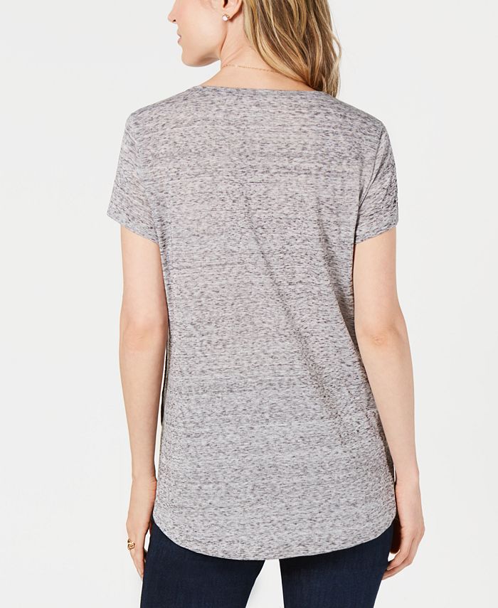 Style & Co Printed Scoop-Neck T-Shirt, Created for Macy's & Reviews ...