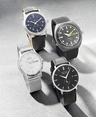 Rado  Men's Swiss Automatic Tradtition Captain Cook MKIII Black Fabric Strap Watch 46.8mm, Created for Macy's 