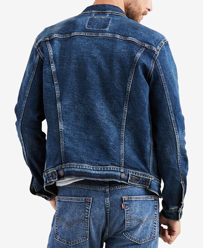 Levi's Men's Regular Fit Stretch Denim Trucker Jacket - Macy's