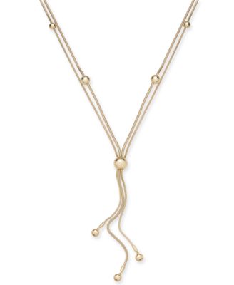 Photo 1 of Alfani Beaded Double Strand Lariat Necklace, 24" + 2" extender, Created for Macy's