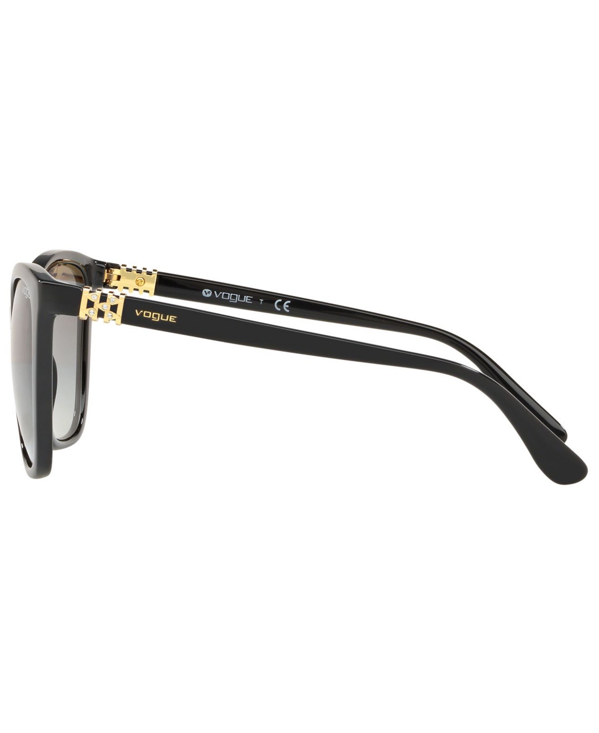 Shop Vogue Eyewear Sunglasses, Vo5243sb 53 In Black,grey Gradient