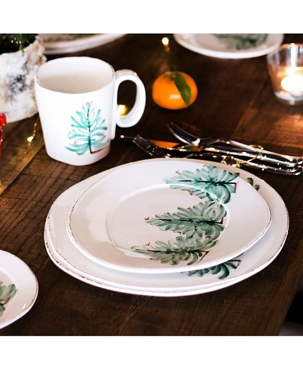 VIETRI Lastra Christmas Tree Dinner Plate & Reviews Dinnerware