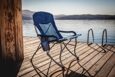 by Picnic Time Navy PT-XL Camp Chair