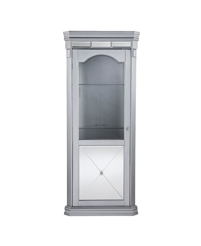 Southern enterprises hot sale corner curio cabinet