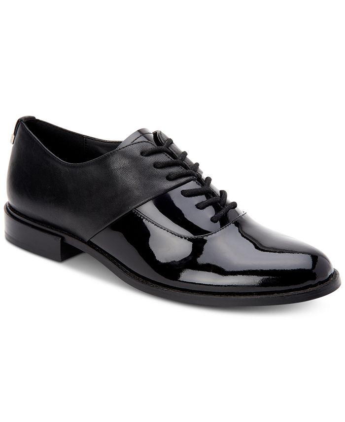 Calvin klein aracely cheap leather oxfords