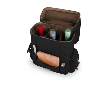 Legacy&reg; by Picnic Time Black Moreno 3-Bottle Wine & Cheese Tote