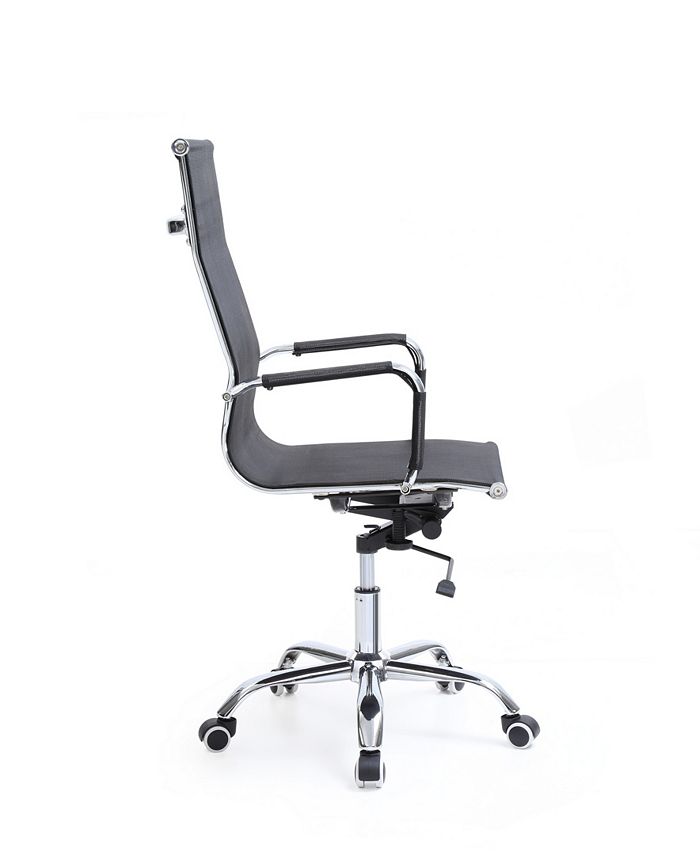 Hodedah Mesh, HighBack, Adjustable Height, Swiveling Executive Chair