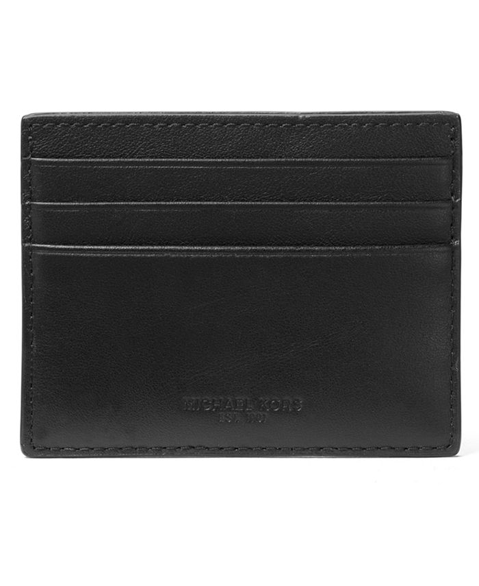 Michael Kors Men's Henry Leather Money Clip Card Case - Macy's