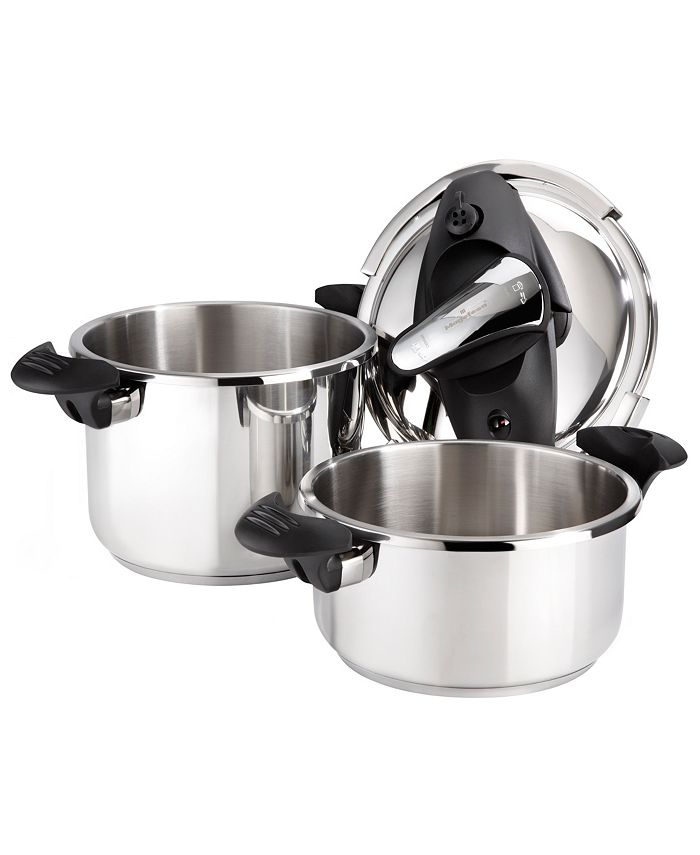 Magefesa Nova 4 and 6 Qt. 2Pc. Stainless Steel Pressure Cookers Set