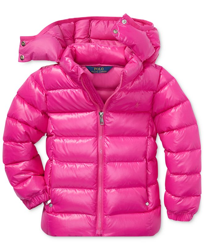Polo Ralph Lauren Toddler Girls Hooded Down Jacket & Reviews Coats
