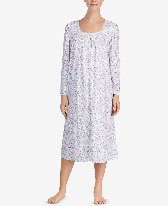 Eileen West Cotton Printed Ballet Nightgown - Macy's