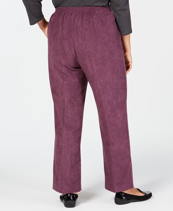 Alfred Dunner Plus Size Victoria Falls Pull-On Pants - Macy's