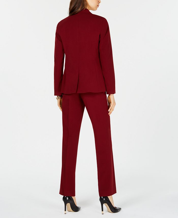 Nine West DoubleBreasted Blazer, Printed Blouse & StraightLeg Pants