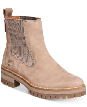TIMBERLAND WOMEN'S COURMAYEUR VALLEY CHELSEA LEATHER BOOTS WOMEN'S SHOES